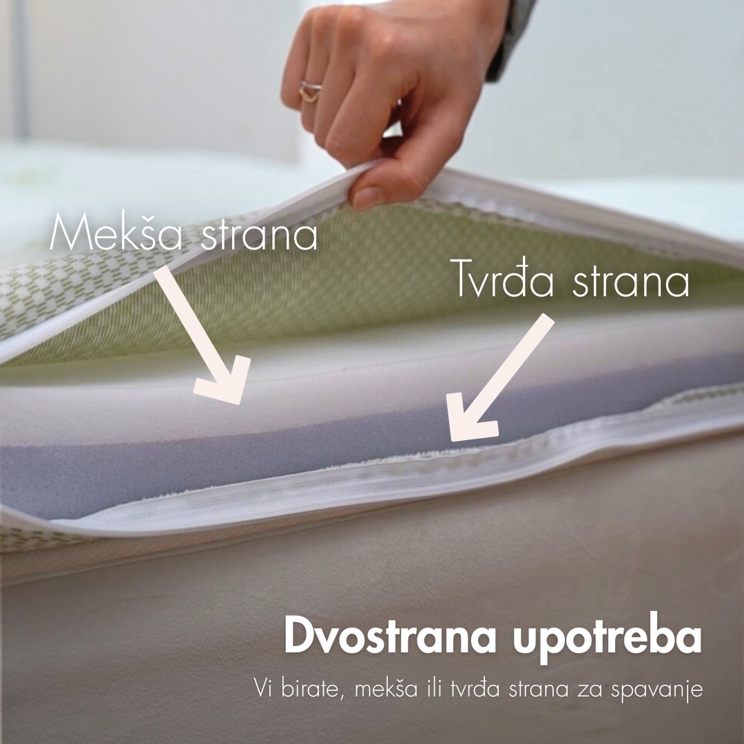 Naddušek sa tvrđom i mekšom stranom