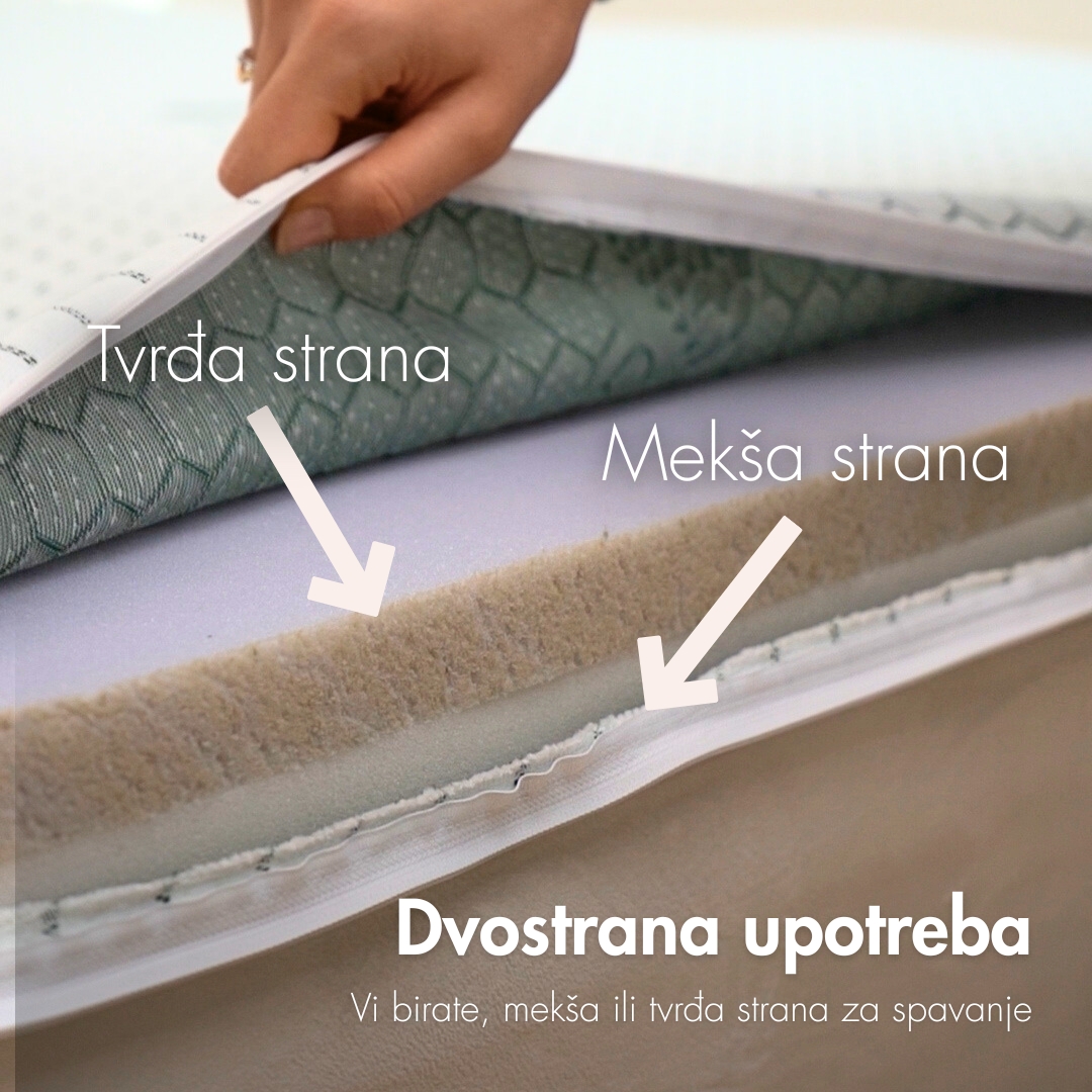 Naddušek sa mekšom i tvrđom stranom