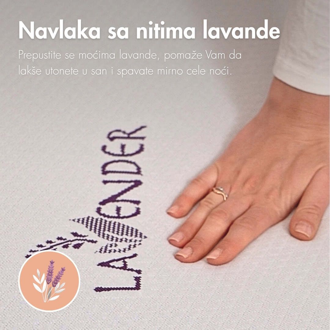 Navlaka naddušeka sa nitima lavande